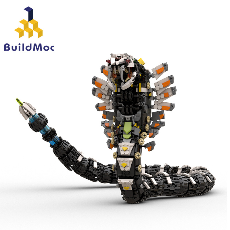 BuildMOC积木地平线游牙兽滑行兽