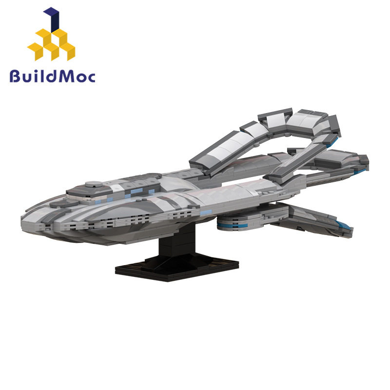 buildmoc拼装积木玩具电影奥维尔号军舰ecv197星际探索船穿梭机