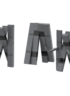 【高砖零件】电影星际穿越智能方块机器人MOC-147899拼装积木玩具