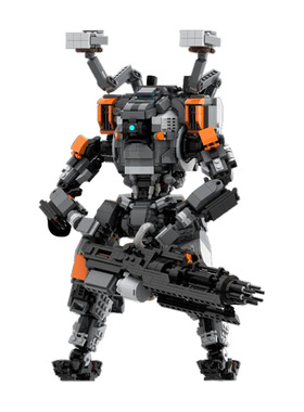 【高砖零件】泰坦陨落先锋级泰坦FS-1041机甲机器人拼装积木玩具