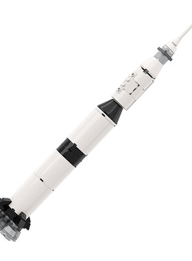 【高砖零件】NASA阿波罗土星5号运载火箭MOC-122492拼装积木玩具