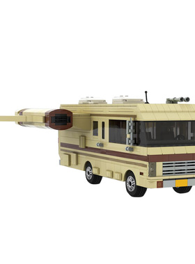 【高砖零件】电影太空炮弹雄鹰5号房车模型MOC-35052拼装积木玩具