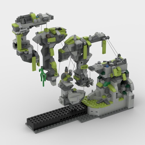 阿凡达悬浮山哈利路亚山积木