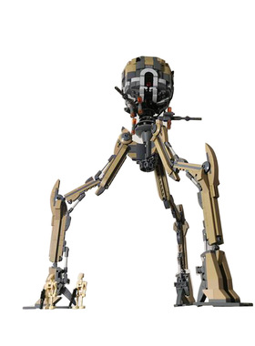 【高砖零件】星球大战八目兽战斗机器人MOC-99809拼装积木玩具