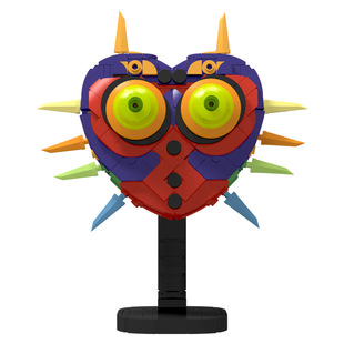 【高砖零件】塞尔达传说梅祖拉的假面魔吉拉面具模型拼装积木玩具