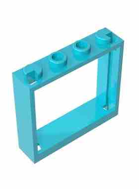 高砖积木零件GDS-780配件1x4x3窗框兼容60594小颗粒MOC拼插散件