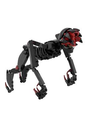 【高砖零件】寂静之地死亡天使外星怪物恐怖生物模型拼装积木玩具