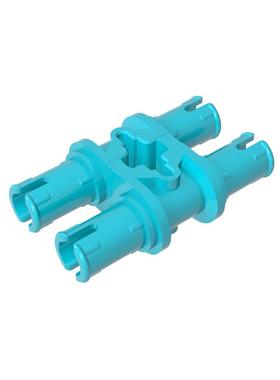 高砖积木零件GDS-868配件2栓带十字孔兼容32138小颗粒MOC拼插散件