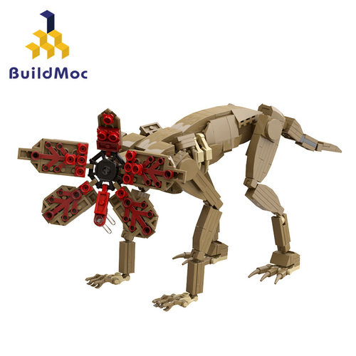 BuildMOC拼装积木玩具怪奇物语魔神狄摩高根人偶怪物生物组装模型