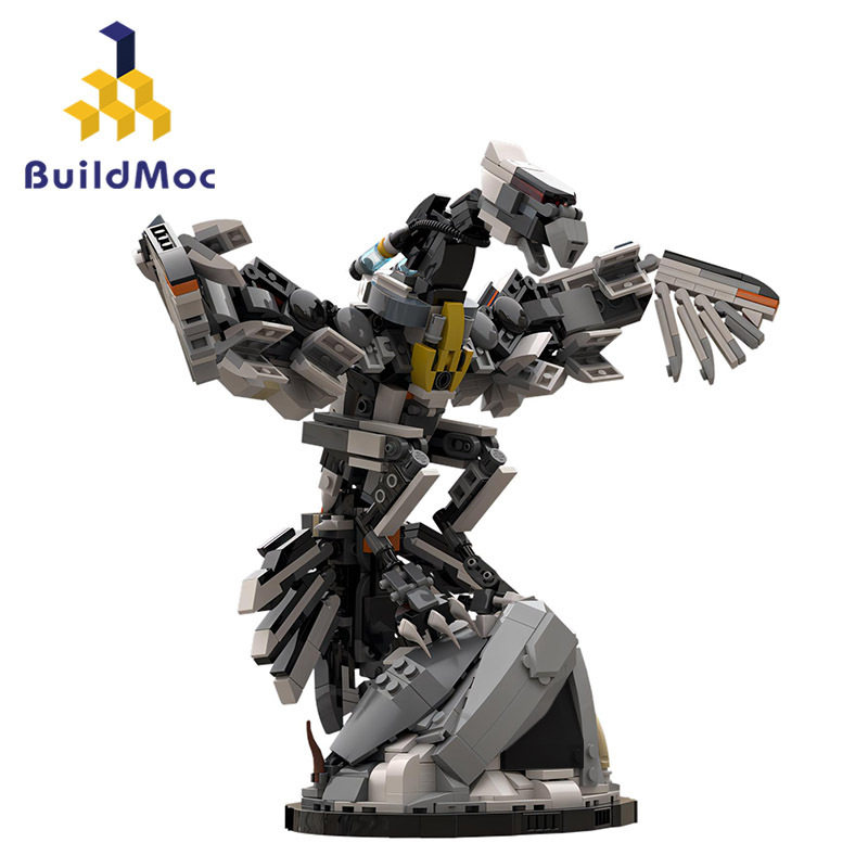 buildmoc拼装积木玩具地平线零之曙光风暴鸟机械兽怪物组装模型
