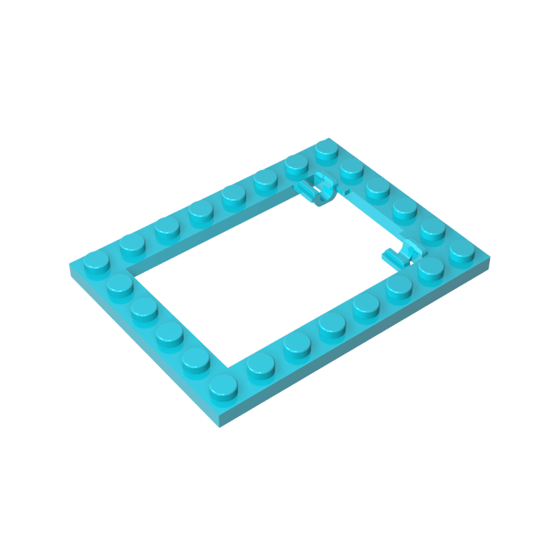 高砖积木零件GDS-845配件6x8中空陷阱板活动门板兼容92107散件MOC