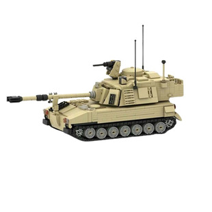 美国圣骑士M109自行榴弹炮1:35军事模型MOC-152147拼装积木玩具
