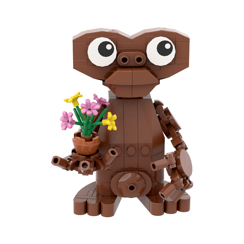 电影E.T.外星人生物公仔玩偶积木