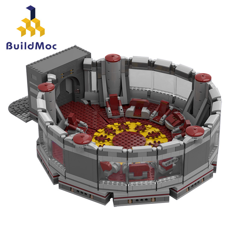 BuildMOC拼装积木玩具星球大战绝地武士议会会议厅绝地圣殿场景