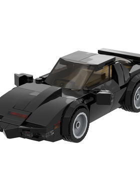 【高砖零件】霹雳游侠Kitt基特跑车汽车MOC-52083拼装积木玩具