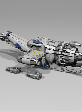 【高砖零件】电影冲出宁静号太空飞船萤火虫MOC12777拼装积木玩具