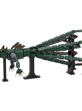 【高砖零件】游戏深海迷航海龙利维坦生物MOC-232734拼装积木玩具