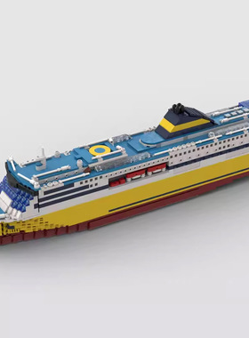意大利Pascal Lota号豪华游轮邮轮轮船模型MOC-69159拼装积木玩具
