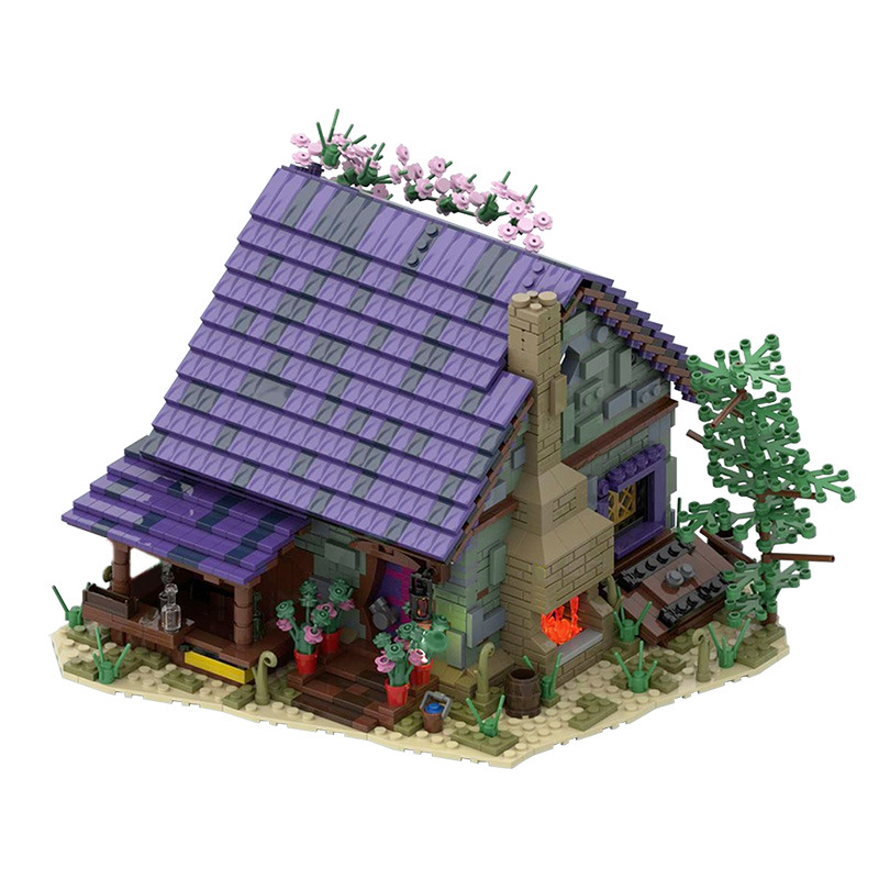 玩具别墅老房子建筑街景拼装积木
