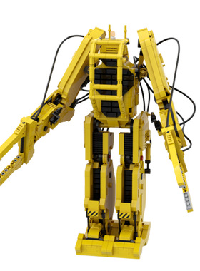 【高砖零件】异形2Ripleys动力装载机机械外骨骼模型拼装积木玩具