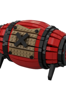 【高砖零件】游戏盗贼之海火药桶炸弹药筒MOC-70542拼装积木玩具