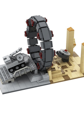 【高砖零件】星际之门登机室虫洞时空传送门MOC27131拼装积木玩具