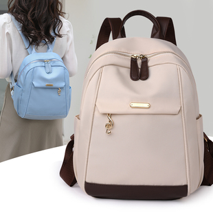 超火双肩包女2023新款旅游韩版百搭休闲时尚牛津布女士迷你小背包