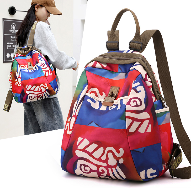 洋气大容量旅行双肩包女2026新款轻便出游高颜值女士背包外出旅游