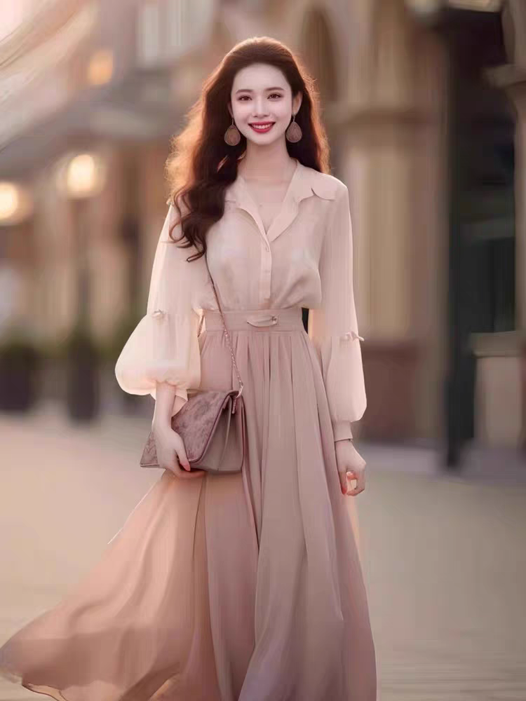 小香风连衣裙气质名媛高端女神范连衣裙