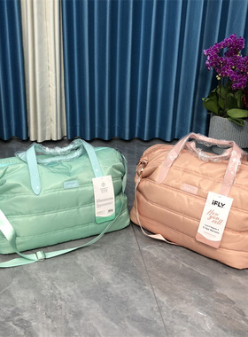 外贸大容量短途旅行包女穿拉杆手提包出差便携行李收纳包运动挎包