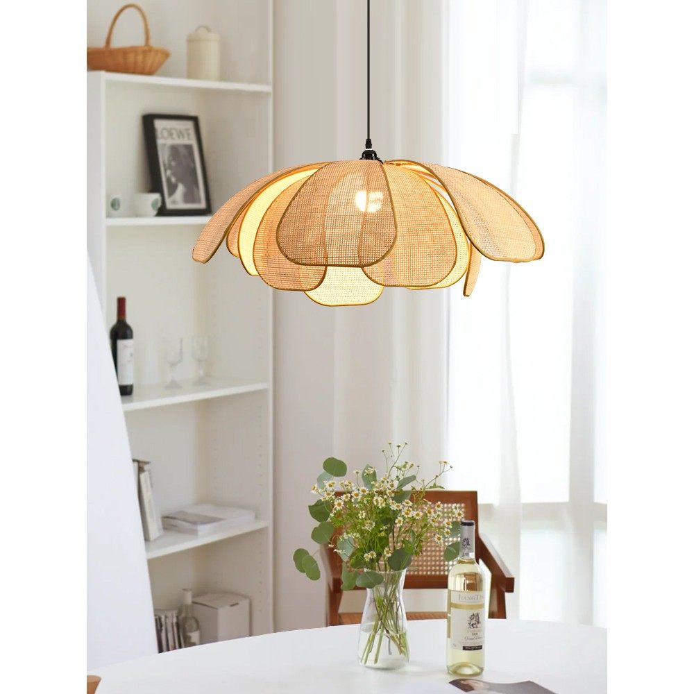 餐厅吊灯日式复古侘寂风花瓣卧室灯房间灯法式艺术吧台饭厅灯194,家装灯饰光源,餐厅吊灯,淘宝优惠券,粉丝福利购,淘宝优惠卷