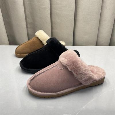 断码处理真皮棉拖拖鞋男女大码保暖家居防滑情侣毛毛拖鞋男女冬天