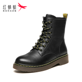 断码 红蜻蜓女单鞋 清仓 正品 皮鞋 真皮马丁靴女秋冬季 单靴春秋新款