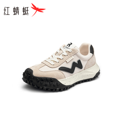 红蜻蜓正品女鞋板鞋时尚休闲板鞋冬款厚底百搭运动女鞋断码清仓