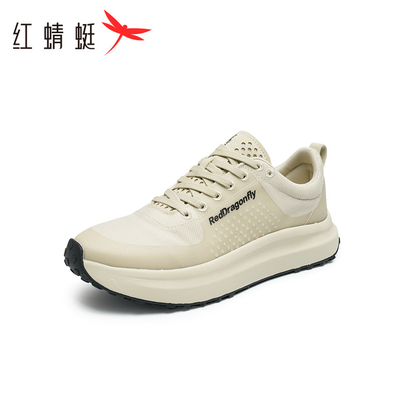 红蜻蜓男鞋春秋真皮透气休闲皮鞋