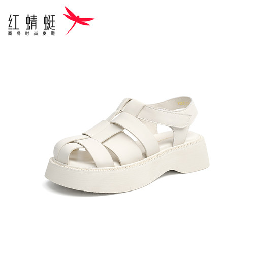 红蜻蜓凉鞋女夏季新款厚底