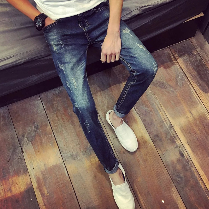 Jeans pour adolescent pieds Slim pour été - Ref 1466145 Image 5