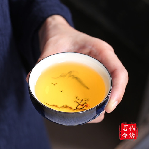窑变茶杯陶瓷家用日式单个
