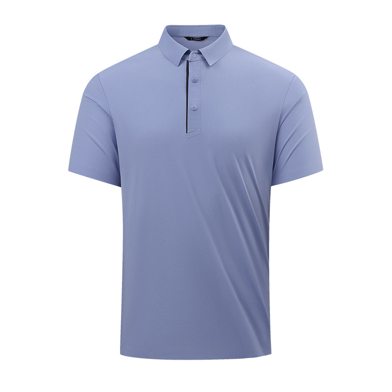 米兰卡斯 品牌男速干T恤短袖翻领polo衫商务休闲运动透气冰丝青年