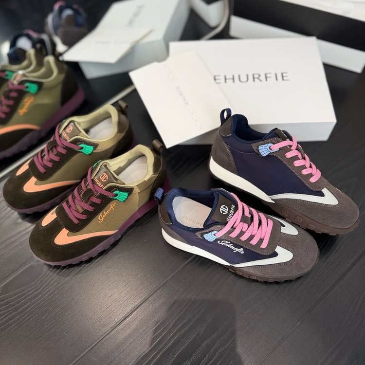 JEHURFIE纪华菲董璇同款拼色内ZG阿甘鞋女春季新款厚底休闲运动鞋