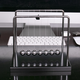 牛顿摆球动态平衡摆件动态平衡儿童单摆波实验玩具摆锤桌面撞锤