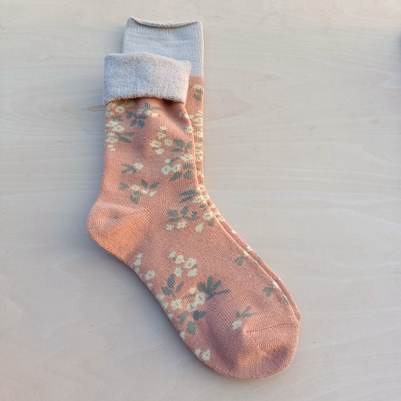 外贸女袜松口袜日本加厚厚肤色毛巾袜冬天保暖中筒袜卡其纯色拉绒,女士内衣/男士内衣/家居服,中筒袜,淘宝优惠券,粉丝福利购,淘宝优惠卷