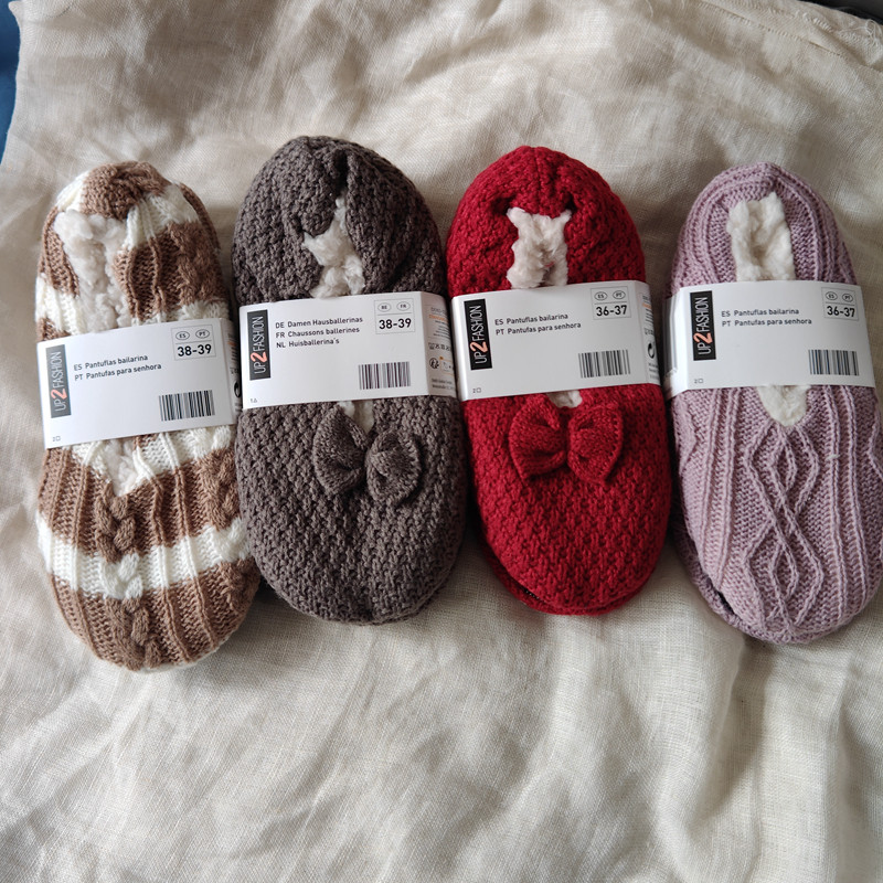 外贸女士地板袜羊绒绒加厚防滑底毛线地板鞋保暖麻花纹,女士内衣/男士内衣/家居服,船袜,淘宝优惠券,粉丝福利购,淘宝优惠卷