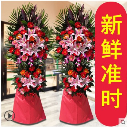 花伴水深圳开业花篮绿植同城速递开业乔迁庆典用专车