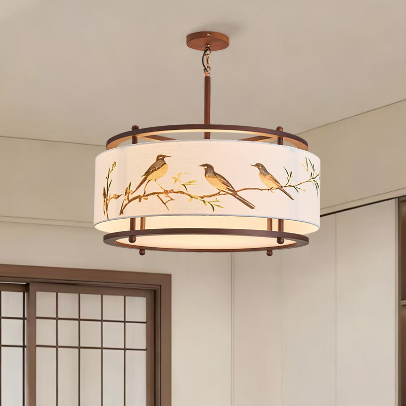 宋代美学餐厅吊灯2026年新款中式古风布艺茶室禅意设计师艺术灯具,家装灯饰光源,餐厅吊灯,淘宝优惠券,粉丝福利购,淘宝优惠卷