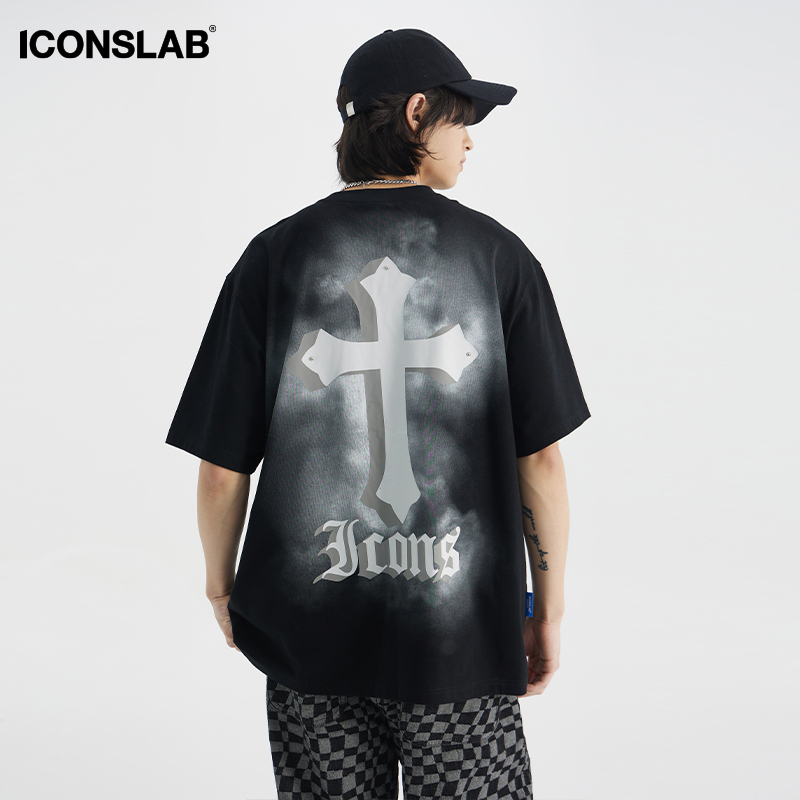 Iconslab立体印花短袖t恤短袖