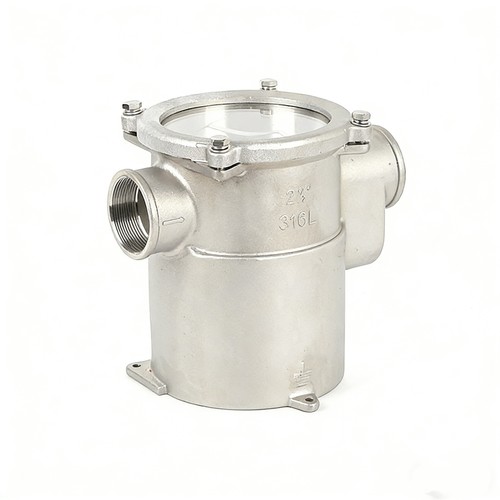 船用不锈钢海水过滤器易维护耐腐蚀船用海水过滤器高效滤除杂质
