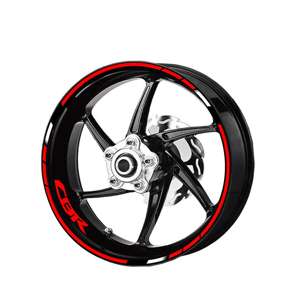 适用CBR650R CBR600 1000RR CB500X轮毂车圈轮框改装反光防水贴花