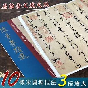 范本碑帖 书籍 经典 上海人民美术出版 社 主编孙宝文 怀素墨迹选 碑帖放大本 正版 简体旁注高清经典 包邮