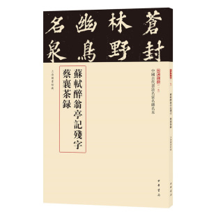 中国北宋 书籍 苏轼醉翁亭记残字蔡襄茶录 正版 中国古代书法名家名碑名本 临摹与欣赏 楷书法帖 中华书局 三名碑帖编委会编 包邮